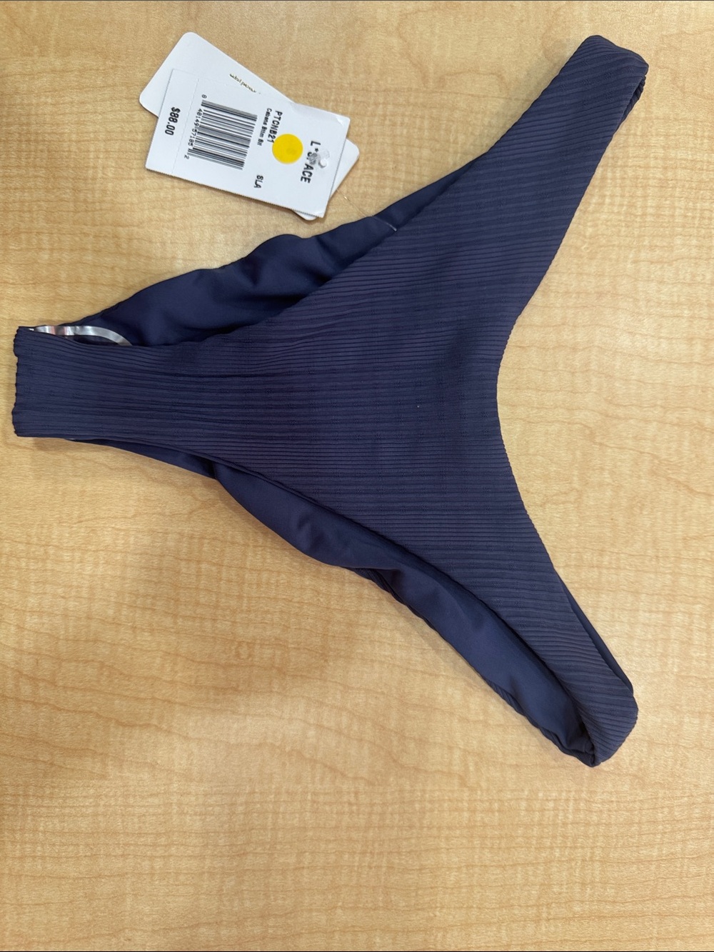 l*space Ribbed Navy Blue Bikini Bottom